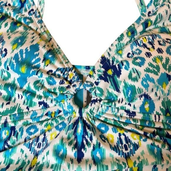 TOMMY BAHAMA Sz Small Ikat 2 Piece Tankini Adj Strap Bikini Swim‎ Bathing Suit - Picture 6 of 14